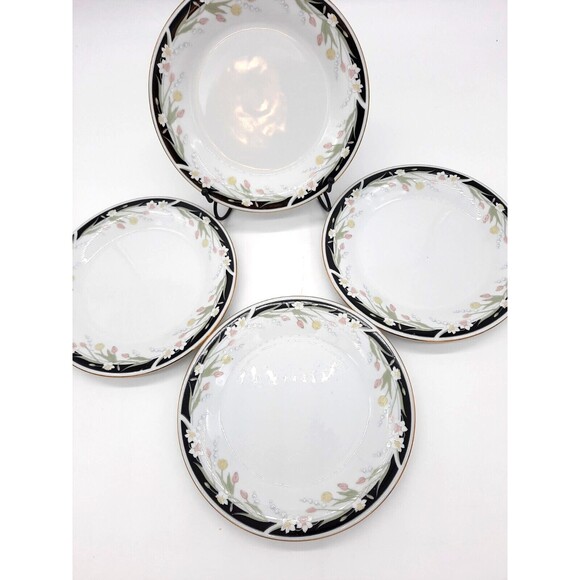 Vintage Crown Ming Fine China Michelle Jian Shiang Set Of 4 Salad Plates - Picture 5 of 7